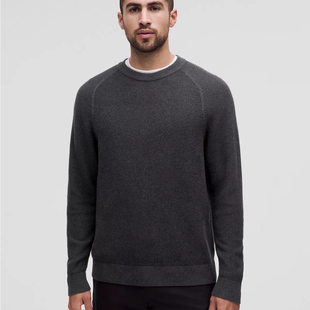 lululemon Men’s Textured Knit Crewneck Sweater- XXL
